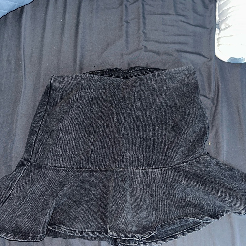 Forever 21 Black Denim Skirt